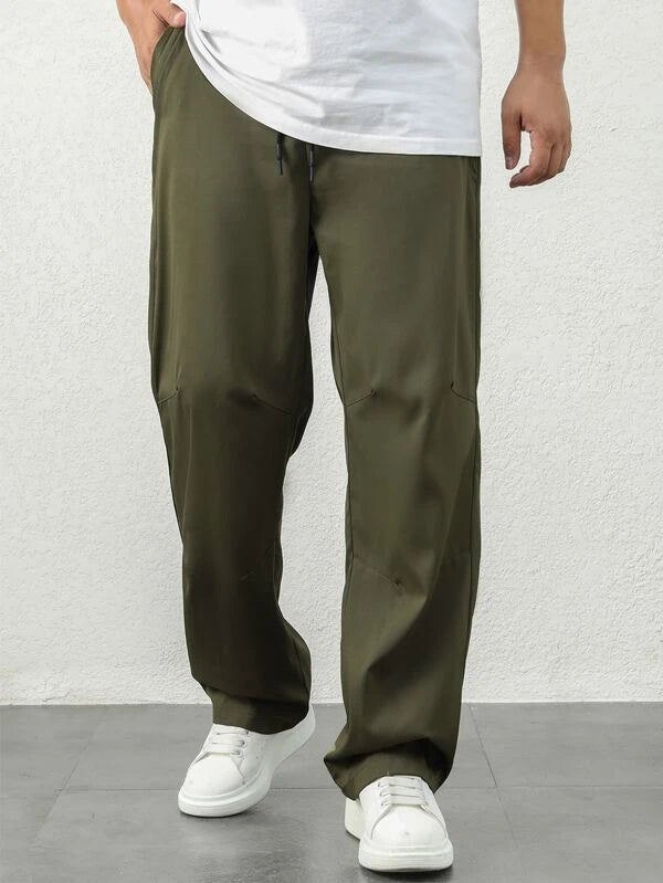 7079 a07-06 Pantalones de cintura con cordón para hombres
