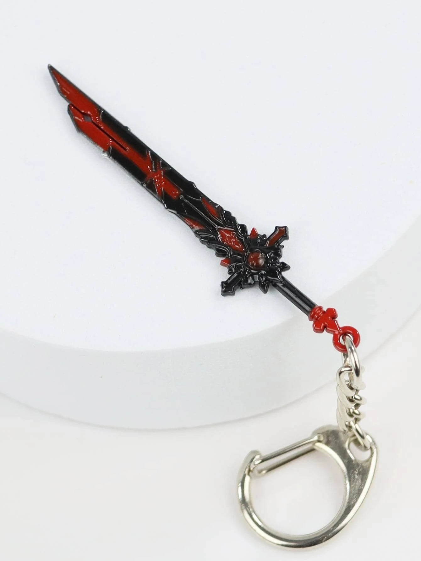 5389 b01-01 Una pieza miniatura de colores de aleación Juego arma espada Llavero con Anime elemento