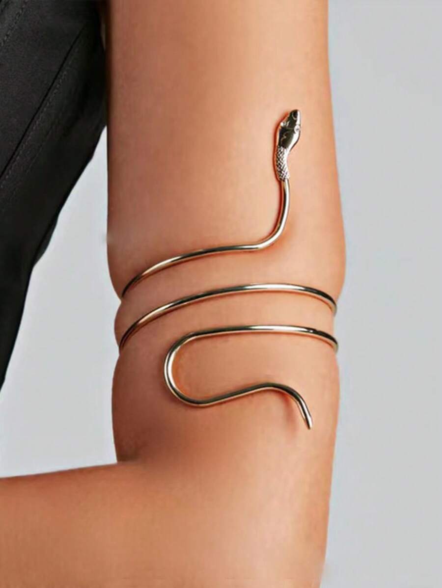 10275 02-b01-01 Una Pieza De Metal Elegante En Forma De Serpiente Para el brazo