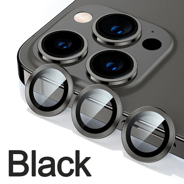 8615 b01-24 Protector de lente de cámara para IPhone Black