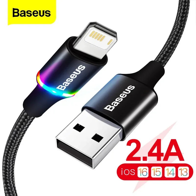 12728 1b-05-16 Baseus Cable USB LED de Carga Rápida