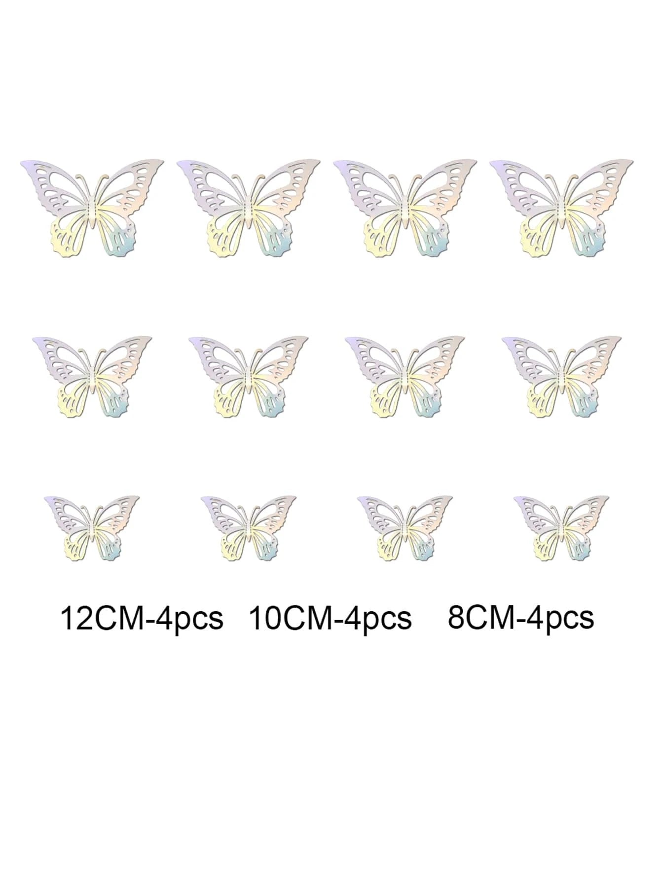 11836 1b-02-03 Pegatinas de mariposa 1 Pza