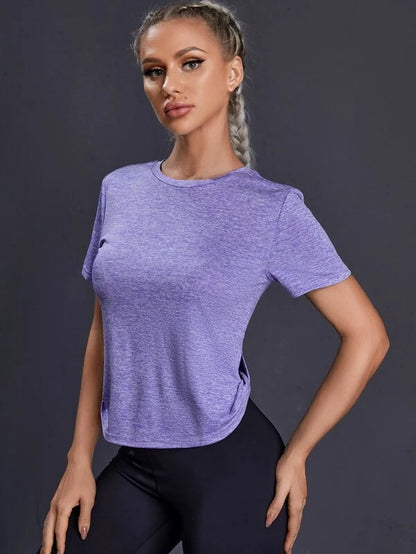 6698 1a-029 Yoga Basic Camiseta deportiva transpirable suave