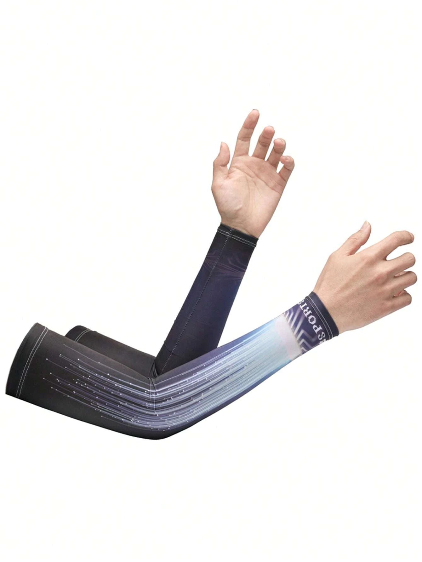 5760 a10-13 Par Mangas de brazo protección solar deportivo seda de hielo