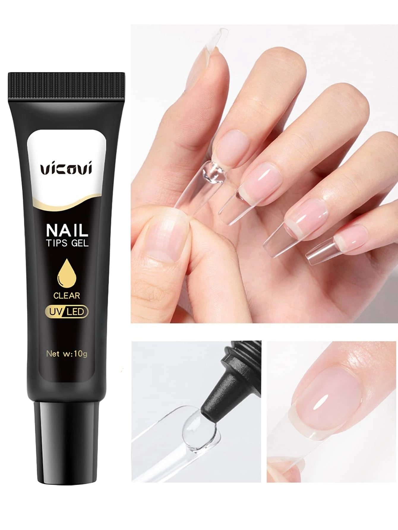 7134 1b-03-10 Tubo 10g Gel para extensión de uñas 1 pieza