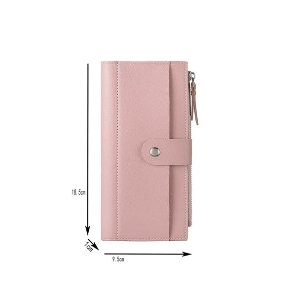 4031 1b-02-06 Monedero largo minimalista rosado