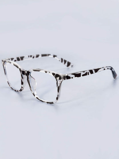 5942 a10-11 Gafas Decorativas Cuadradas Para Mujeres Con Anti-luz Azul Pc Transparente Adecuadas Para La Oficina Y Lectura