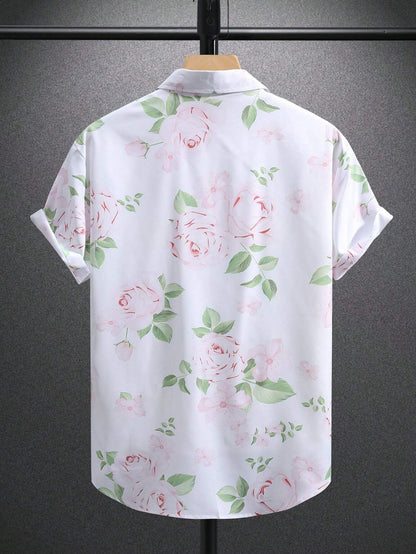 14112 2a-05-01 Camisa Estampada Con Flores 1 Pza