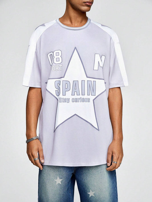 15394 1a-01-06 Camiseta Holgada Para Hombre 1 Pza