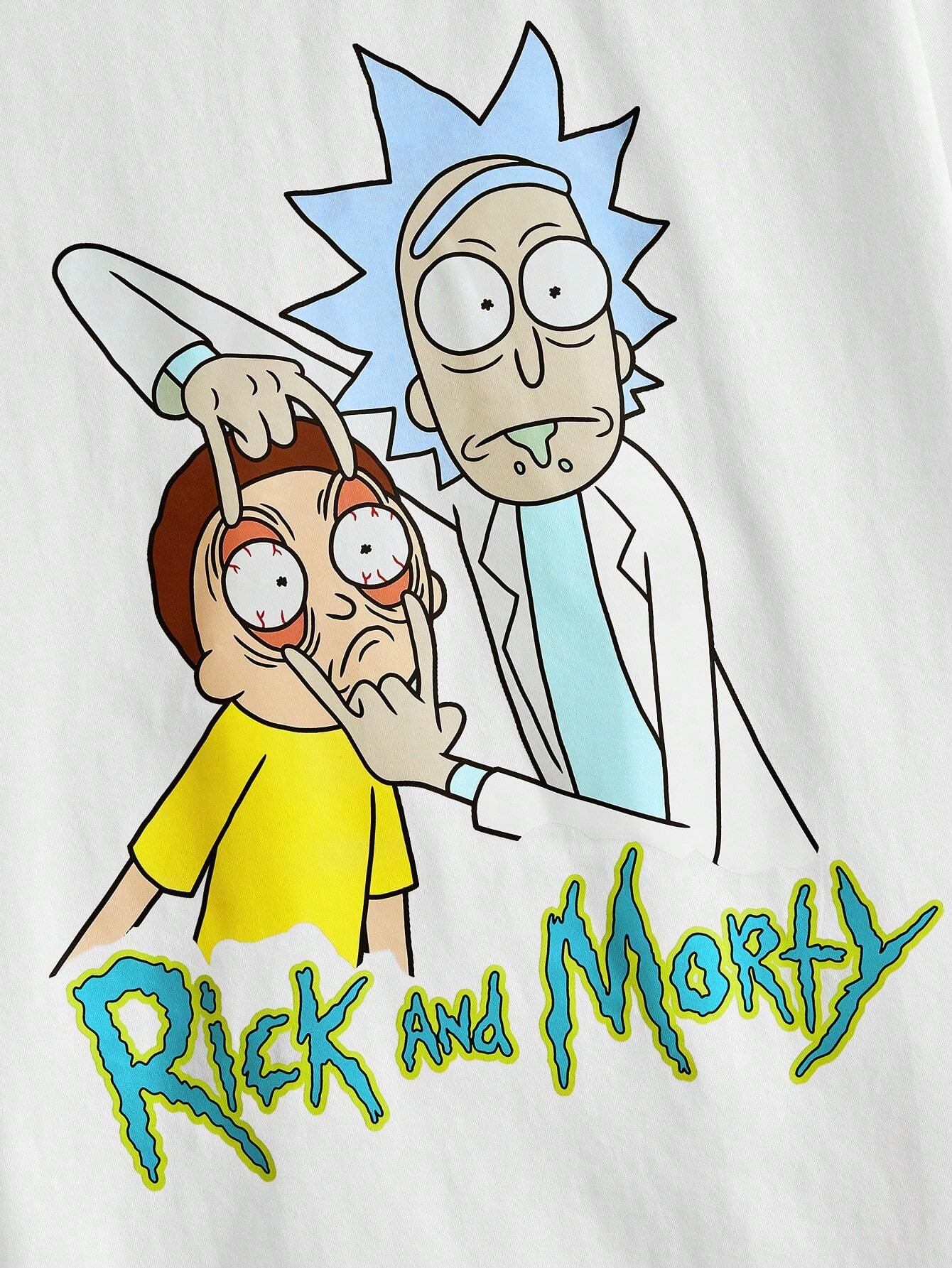 16675 1a-015  Hombre Diseño Rick and Morty 1 Pza