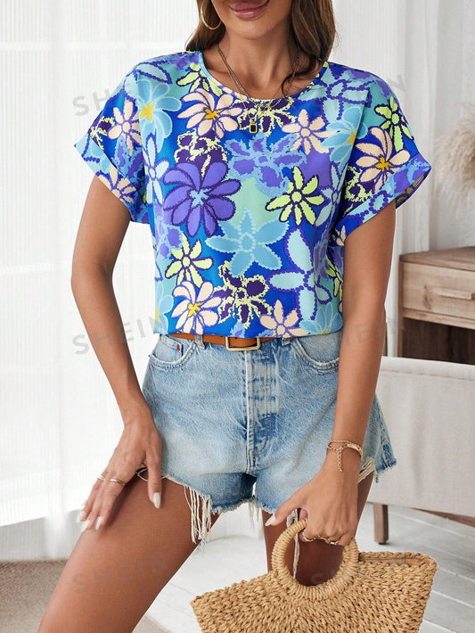 15907 2a-01-09 Blusa casual diseño floral 1 Pza