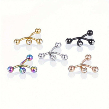 16294 1b-03-10 10 piezas Set de joyas de piercing corporal con aro de nariz