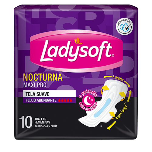 16559 1c-02-11 LadySoft nocturna Maxi Pro 10 unidades