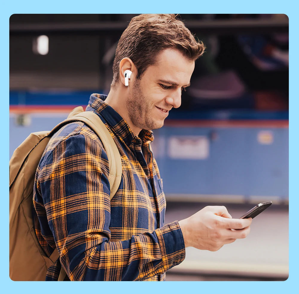 11296 B05-04 auriculares inalámbricos con Bluetooth para todos los teléfonos, audífonos intrauditivos