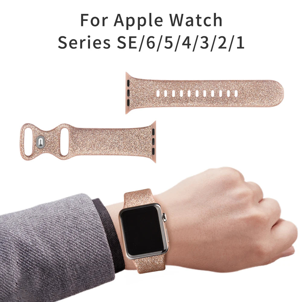 10645 02-b01-10 Pulsera de silicona para Apple Watch